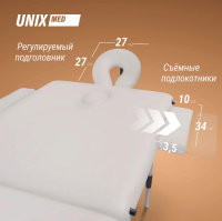 Массажные столы складные + Массажный стол UNIX Master 2 Section White