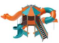 Детские уличные комплексы + Детский игровой комплекс Шапито, H=2000 ДИК 35-001