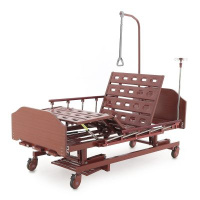 Кровати функциональные + Кровать механическая Med-Mos E-31 (ММ-3024Н-00) (3 функции) с растоматом и полкой