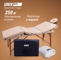 Массажные столы складные + Массажный стол UNIX Premium Cream