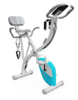 Велотренажеры + Велотренажер X-Bike DFC DavCreator Max, бело-голубой