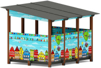 Теневые навесы, беседки + Теневой навес (Город) МФ 78.31.24-01