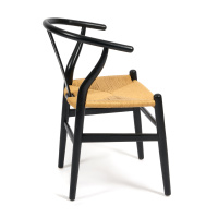 Стулья для кухни + Стул Wishbone/Вишбон (мод.CB2212) / 1 шт. в упаковке дерево вяз, 57*50.5*79.5, черный