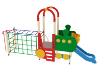 Детские уличные комплексы + Детский игровой комплекс «Паровозик» H=750 ДИК 04-1003