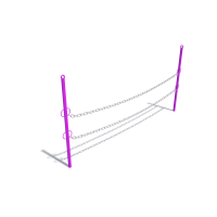 Ограждения + Ограждение на цепочке ДХО 03030 / ДХО 03040 / ДХО 03050