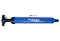Аксессуары для мячей + Насос двойного действия TORRES SS1018, длина 30см., синий