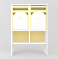 Детские шкафчики и стеллажи + Стеллаж детский «Город цветов» 6-секционный