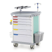 Тележки медицинские + Столик реанимационный, анестезиологический РЕТ05 (ТМ-008АН-00)