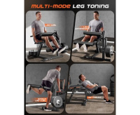 Тренажеры силовые нагружаемые дисками + Тренажер для сгибания-разгибания ног DFC D030