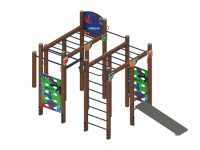Детские уличные комплексы + Спортивная серия (Граффити) СК 2.01.04-01