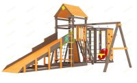 Детские уличные комплексы + Всесезонная площадка IgraGrad С Gride с WorkOut SF1