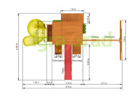 Детские уличные комплексы + Детская площадка IgraGrad Клубный домик 3 с трубой