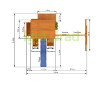 Детские уличные комплексы + Детская площадка IgraGrad Клубный домик 3