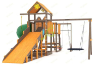 Детские уличные комплексы + Всесезонная площадка IgraGrad С Мостик 1 с трубой SF2